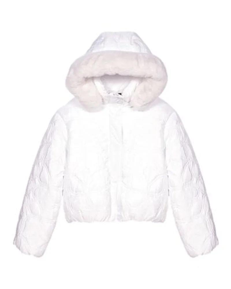 Maje Kurze wattierte Jacke White