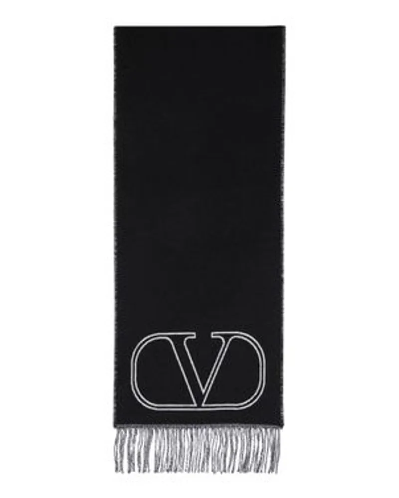 Valentino Garavani Jacquard-Schal Black