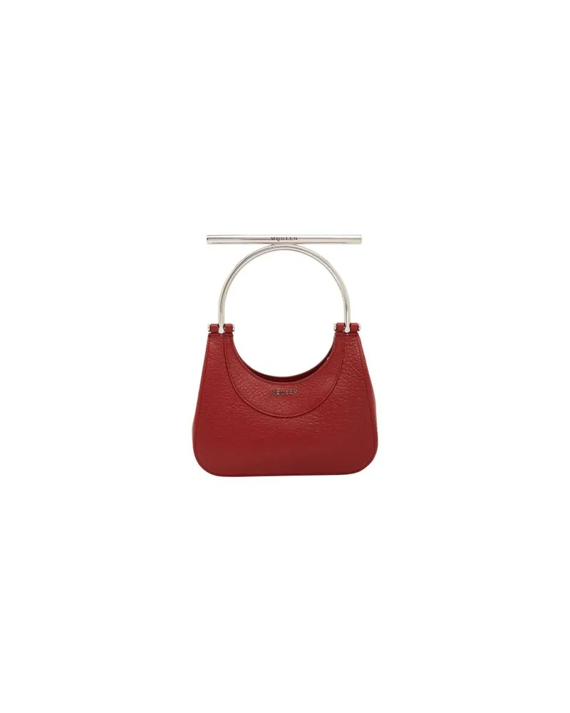 Alexander McQueen Mini-Tasche Cross-Bar Red