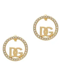 Dolce & Gabbana Creolen mit DG-Logo Gold