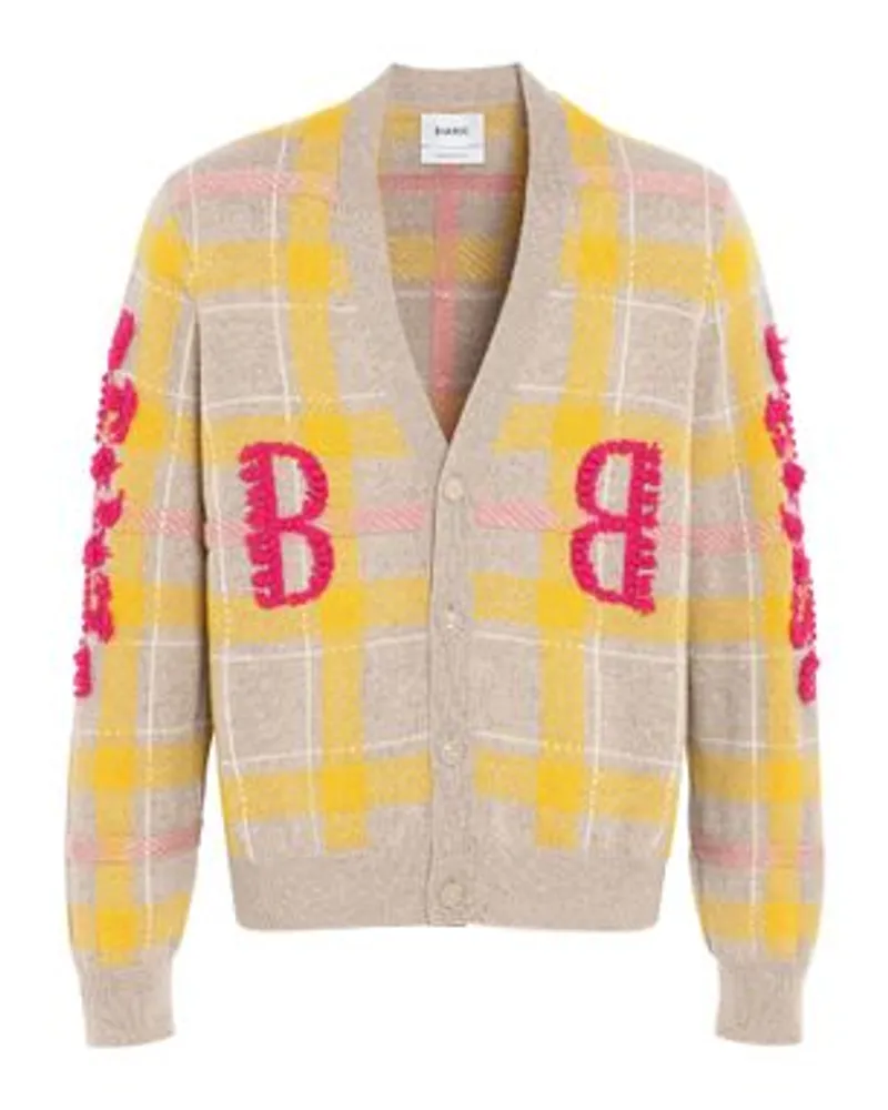 Barrie Cardigan B Logo Yellow