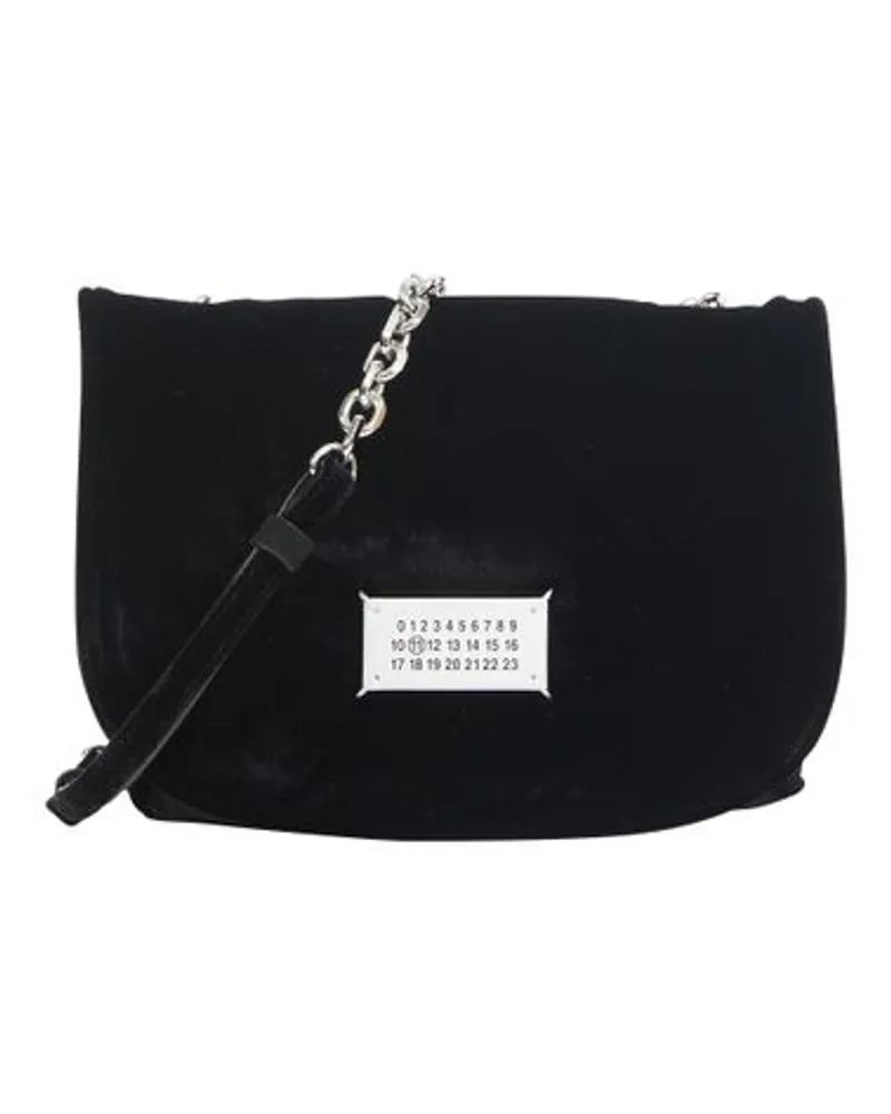 Maison Margiela Kleine Glam Slam Umschlagtasche Black