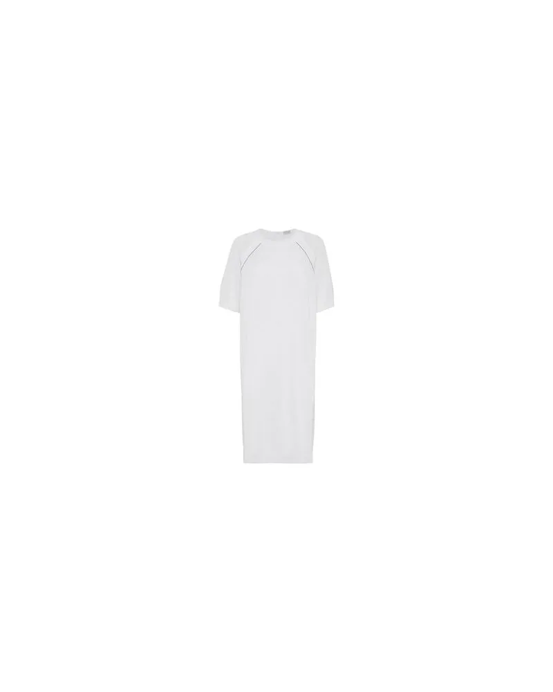 Brunello Cucinelli Kleid mit Monili White