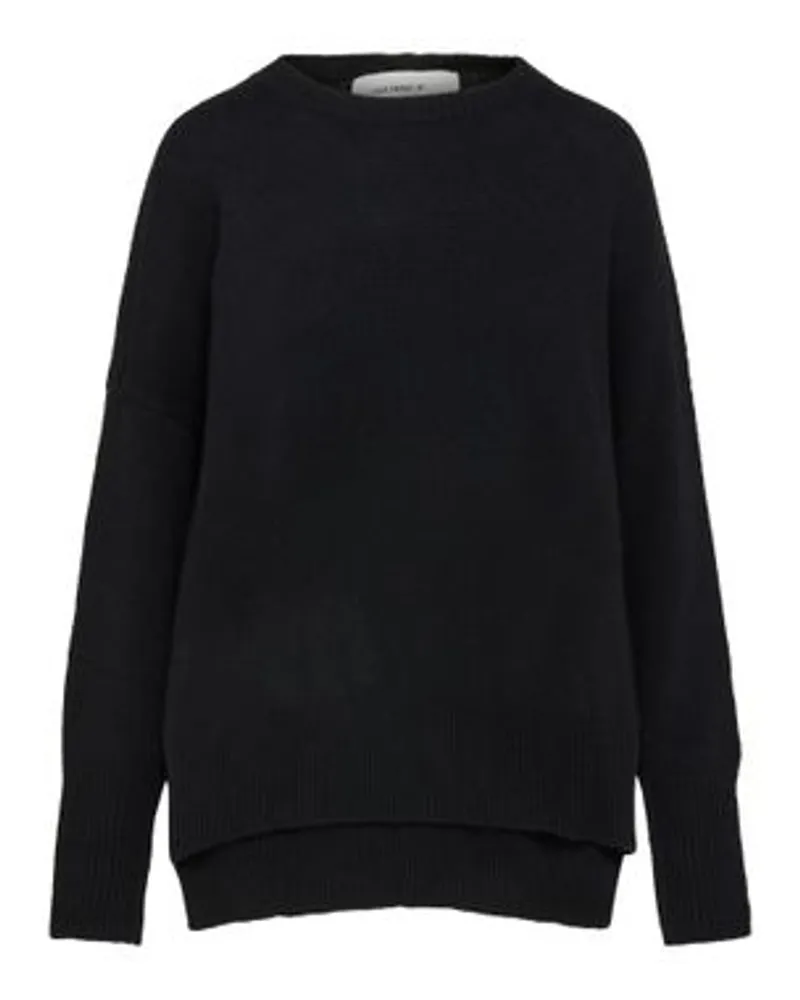 Lisa Yang Mila Kaschmirpullover mit Rundhalsausschnitt Black