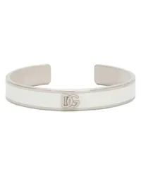 Dolce & Gabbana Starres Emaille-Armband mit Logo White