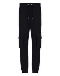 Balmain Cargo-Jogginghose mit Printmotiv Balmain Paris Black