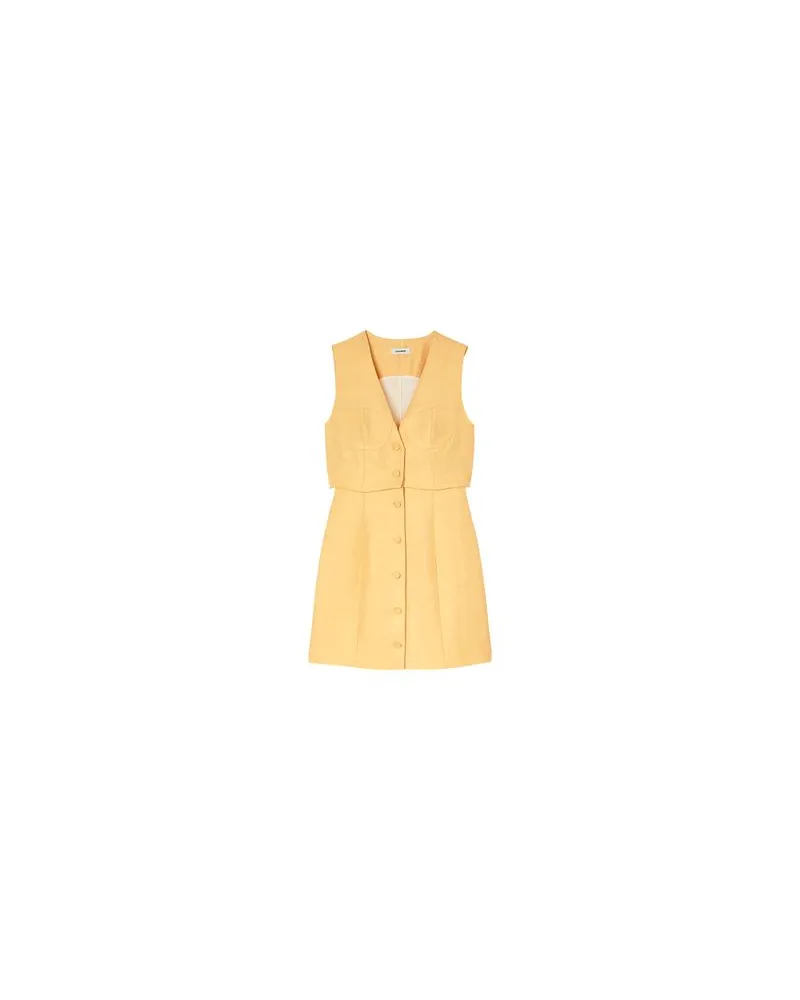 Sandro Kurzes Kleid 2-in-1 Yellow