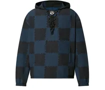 Windjacke mit Giant Damier-Motiv und Schnüren