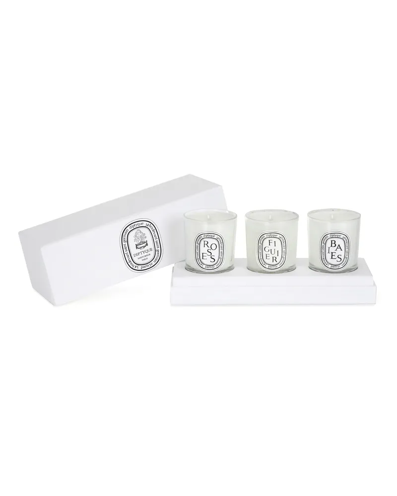 Diptyque Box mit drei Mini-Duftkerzen Baies/Figuier/Roses 3 x 70 g No