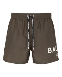 Balmain Badeshorts Balmain Paris Green