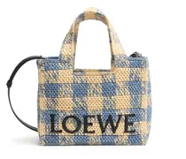 Kleine Tote Bag  Font Gingham aus Raffia
