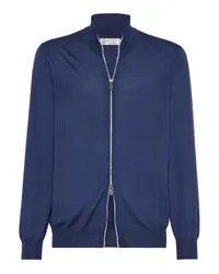 Brunello Cucinelli Leichter Cardigan Blue