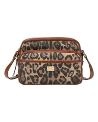 Dolce & Gabbana Handtasche mit Leopardenprint Multicolor