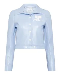 Courrèges Ikonischer Blouson Vinyle Blue