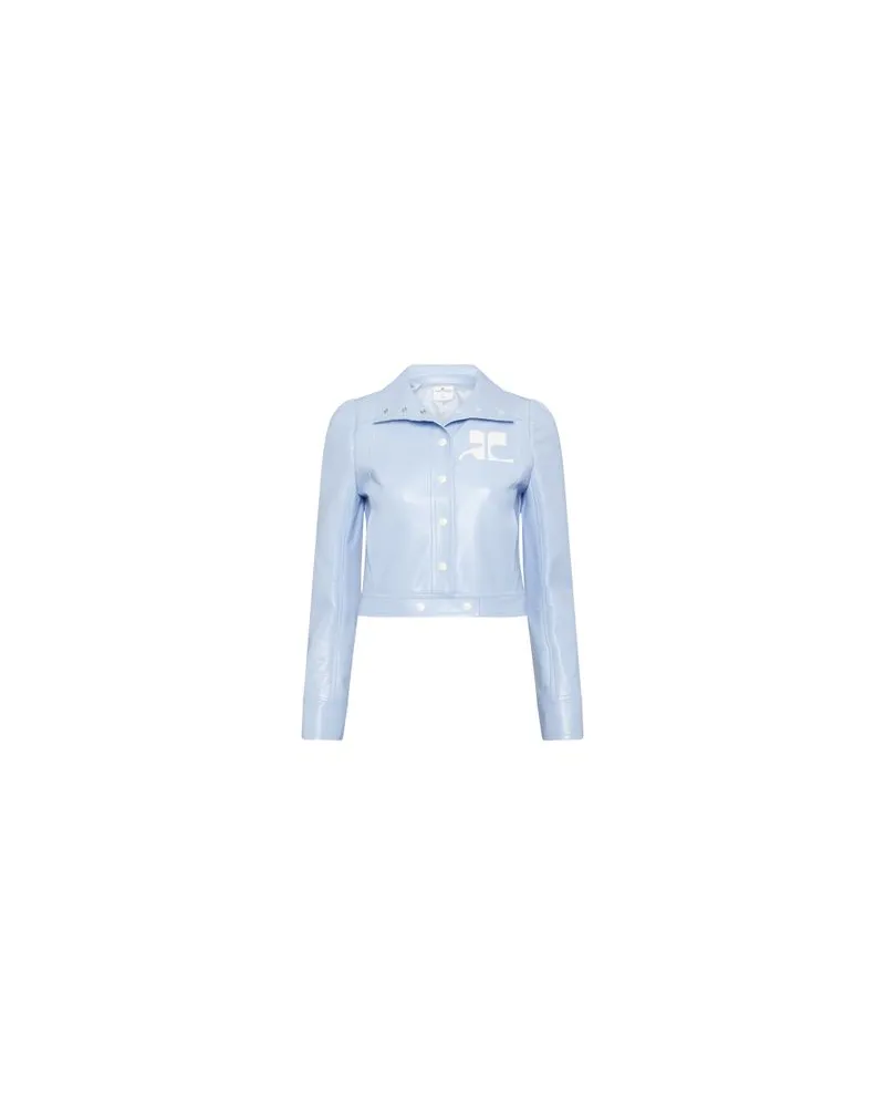 Courrèges Ikonischer Blouson Vinyle Blue