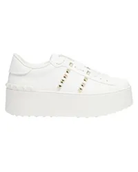 Valentino Garavani Plateau-Sneakers Rockstud White