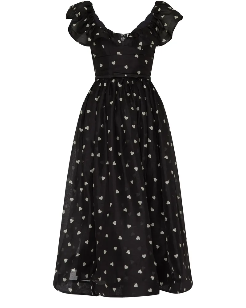Zimmermann Crush Midikleid mit Rüschen 