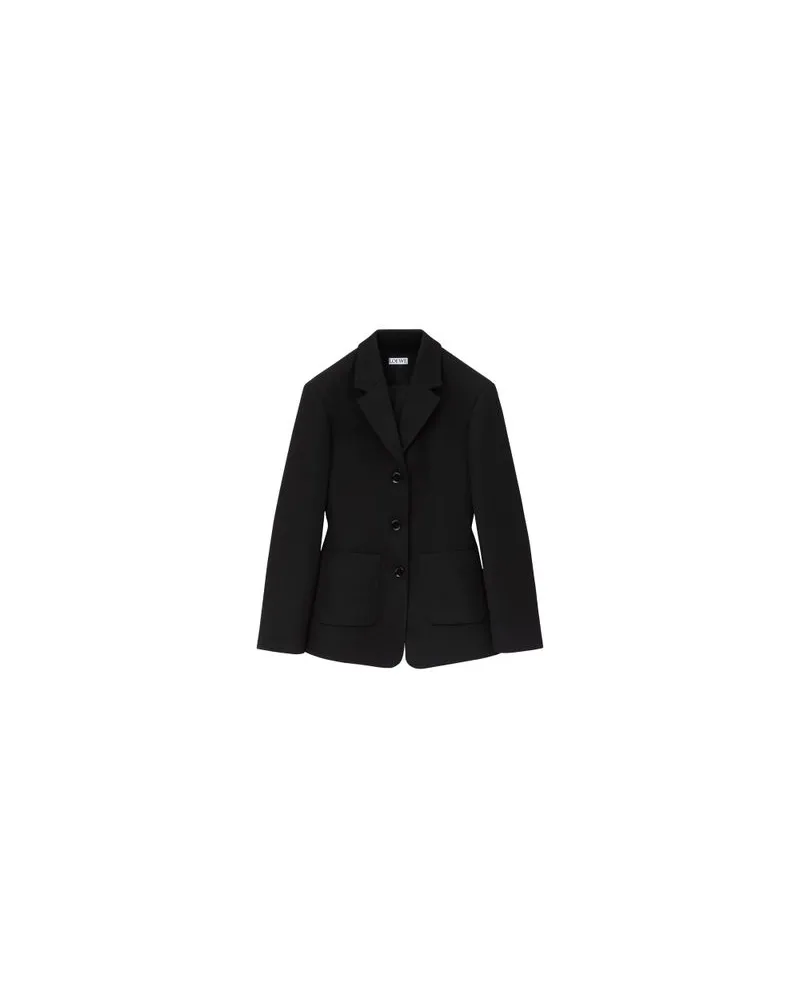 Loewe Jacke aus Wolle Black