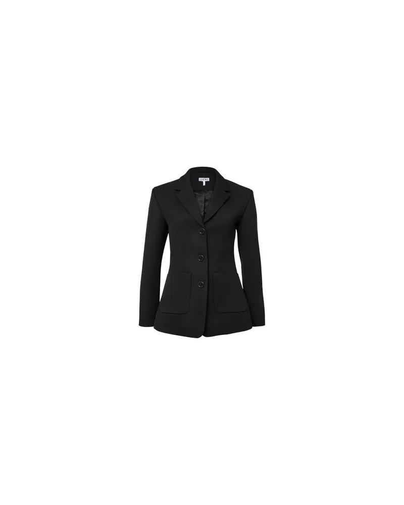 Loewe Jacke aus Wolle Black