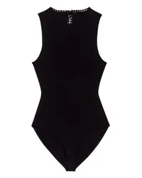 Maje Strickbody mit Cut-outs Black