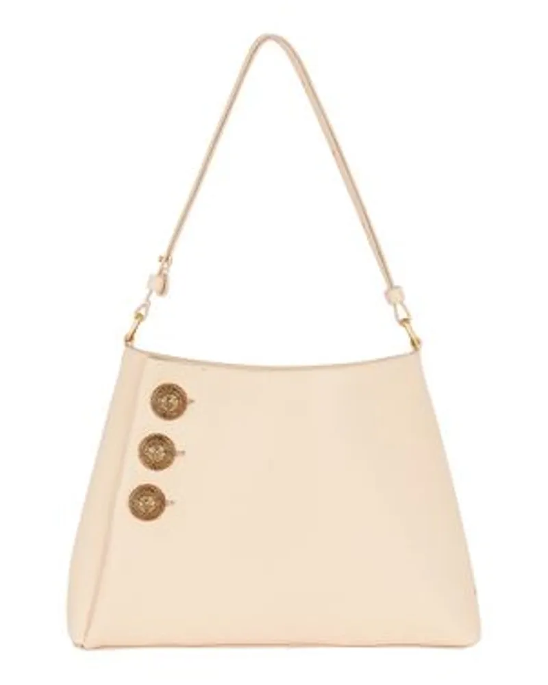 Balmain Handtasche Emblème Beige