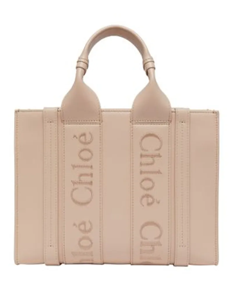 Chloé Kleine Cabas-Tasche Woody Pink