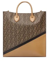 Fendi Vertical Tote Brown