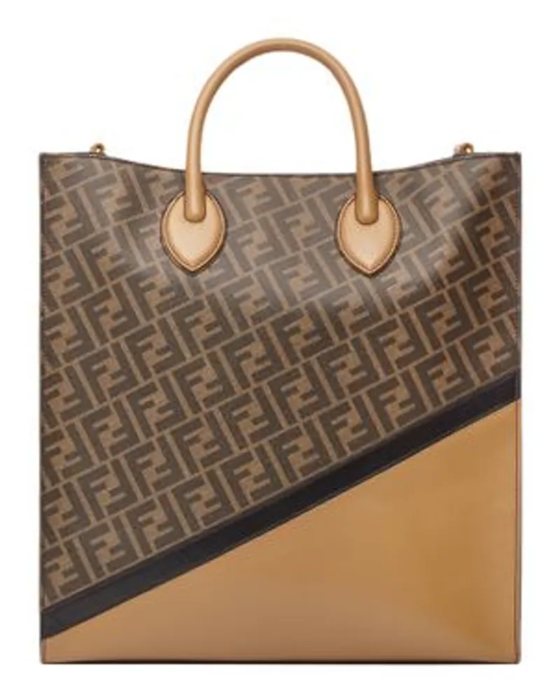 Fendi Vertical Tote Brown