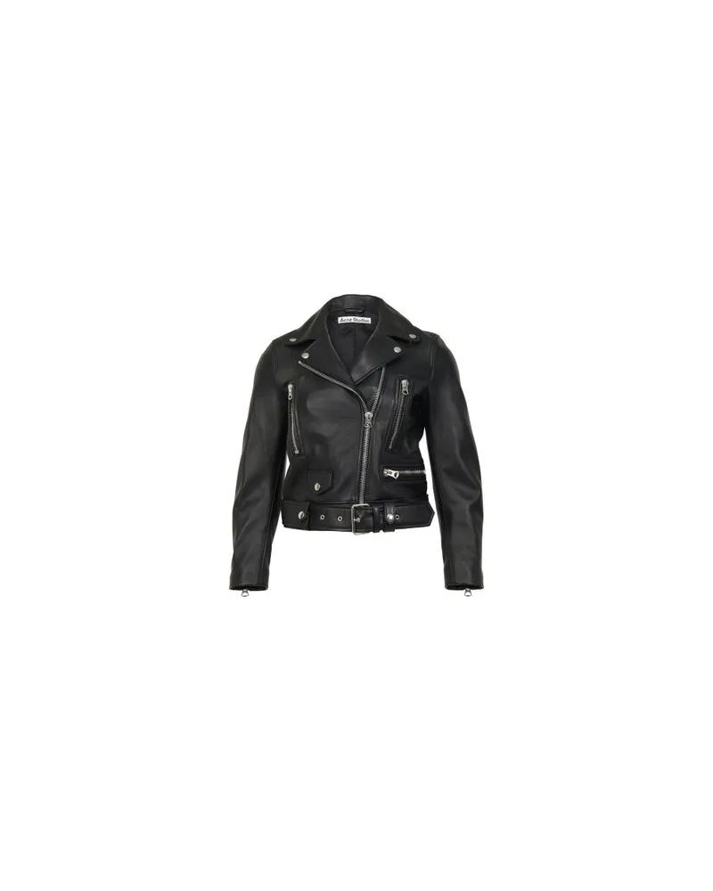 Acne Studios Lederjacke Black