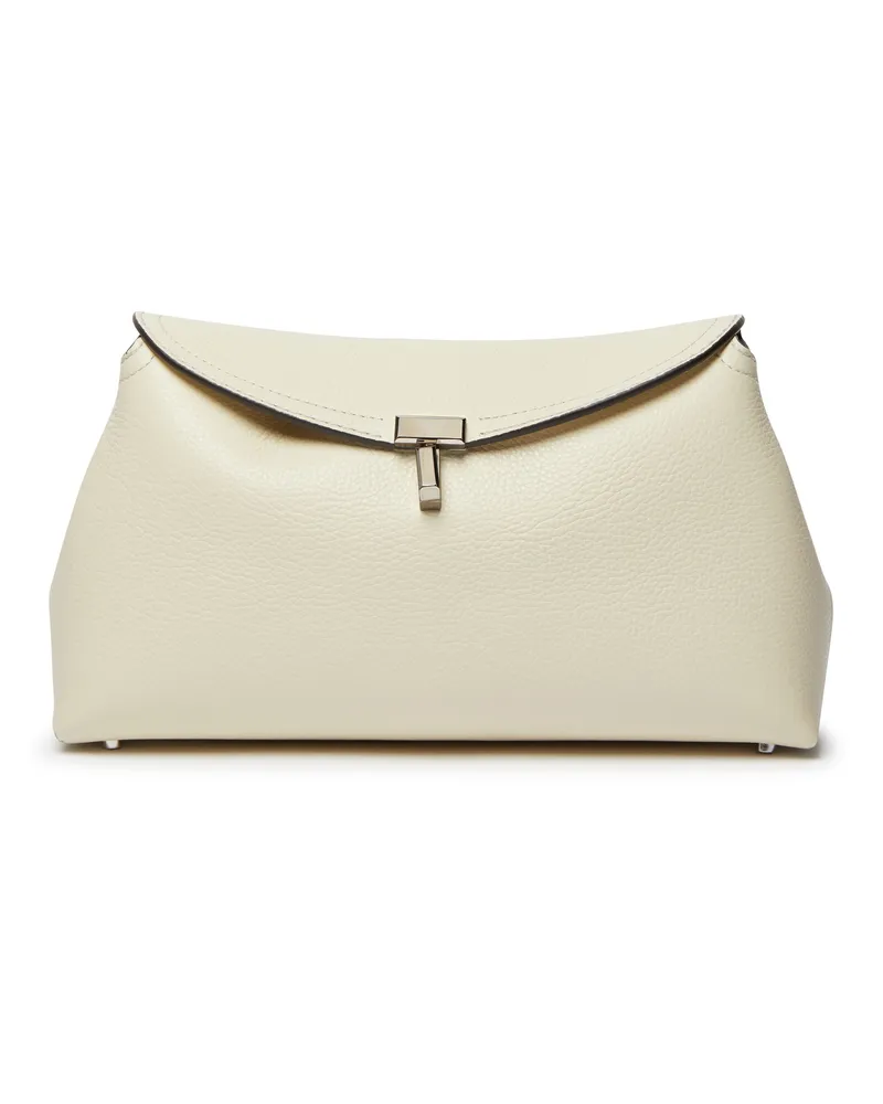 Totême Leder Clutch-Tasche T-Lock 
