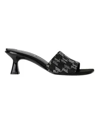 Karl Lagerfeld KL Monogram Panache-Sandale mit Strass Black