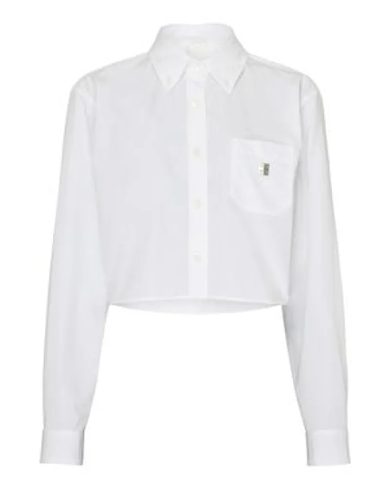 Givenchy Hemd Cropped Fit 4G White