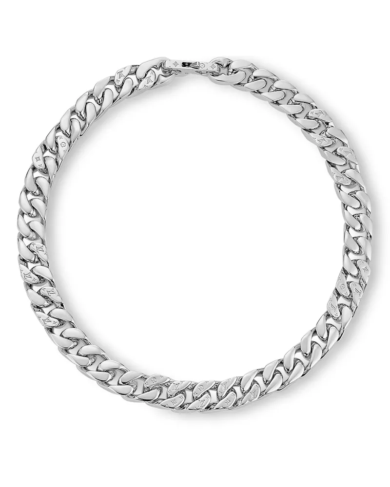 Louis Vuitton LV Chain Links Halskette Silver
