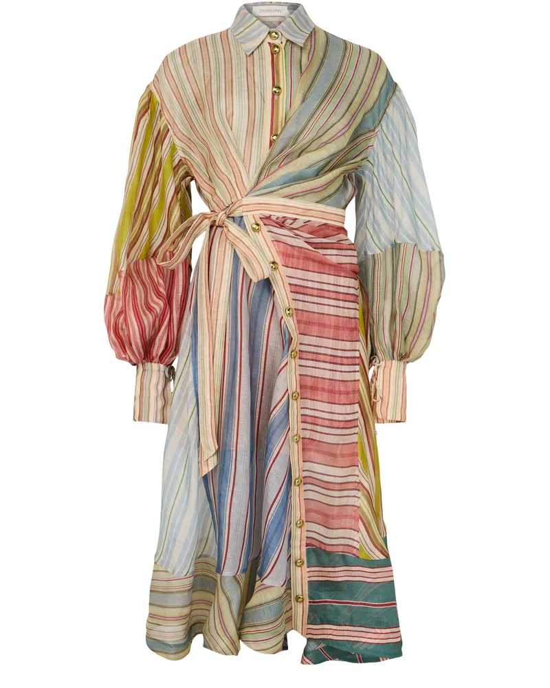 Zimmermann Gestreiftes Midikleid Rebellion 