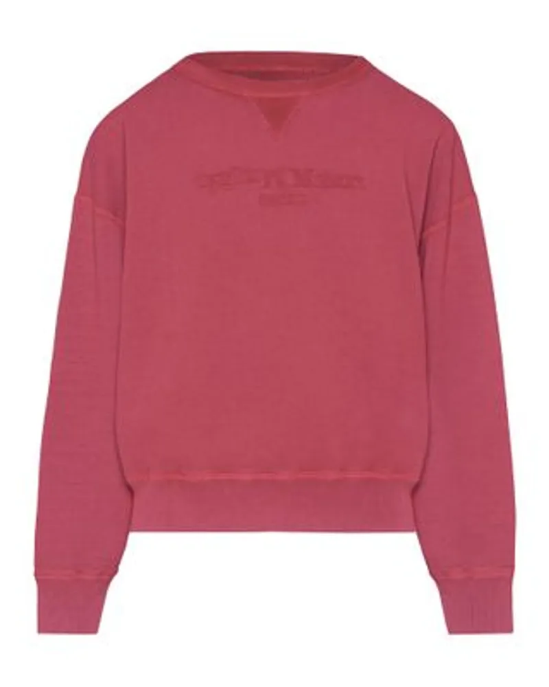 Maison Margiela Sweatshirt mit Reverse Logo Red