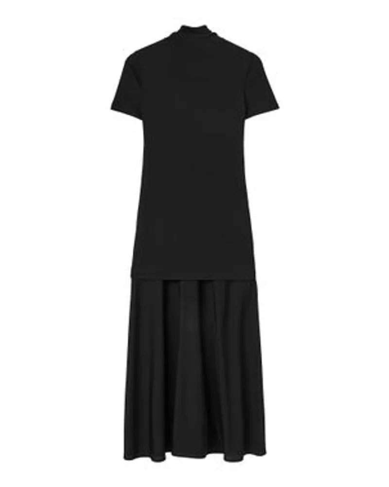 Jil Sander Kleid mit Stehkragen Black