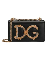 Dolce & Gabbana Girls Phone Bag DG Black