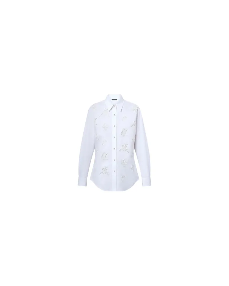 Louis Vuitton Besticktes Hemd White