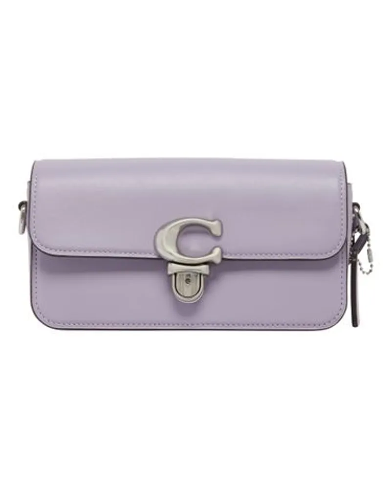 Coach Leder Studio Baguette-Tasche Purple