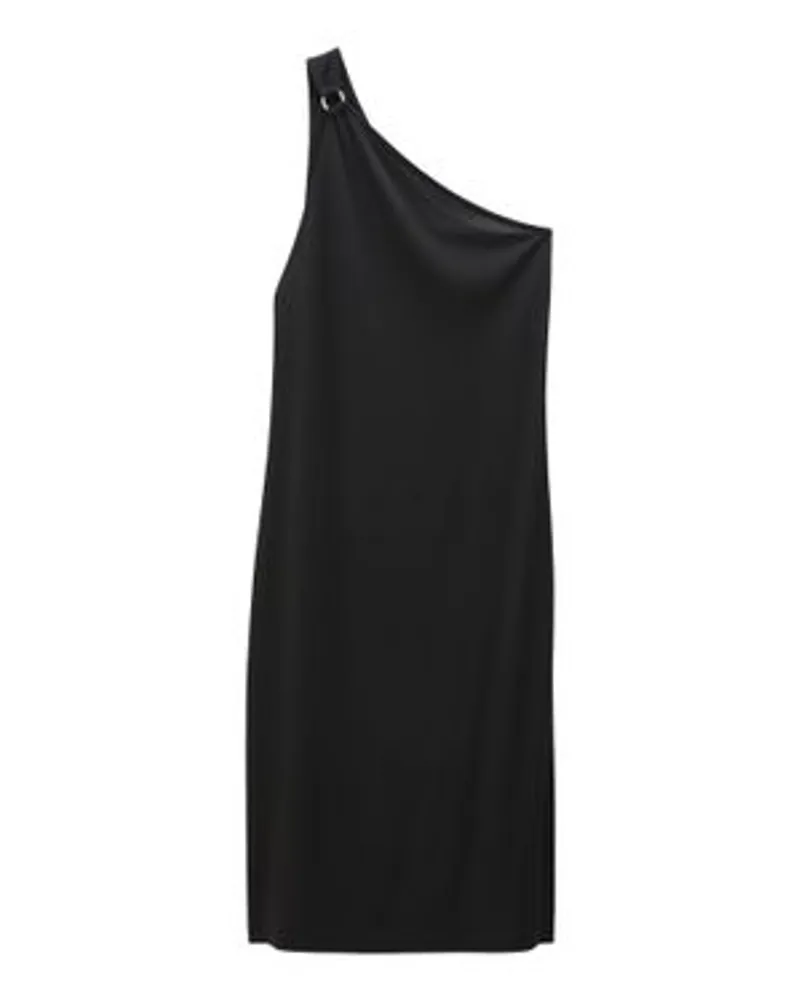 Filippa K One-Shoulder-Jerseykleid Black