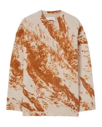 Jil Sander Pullover mit Print Beige