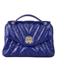 Sandro Tasche Mila gestepptes Narbenleder Blue