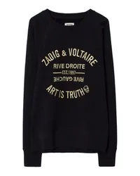 Zadig & Voltaire Sweatshirt Upper Blason Bestickt Black