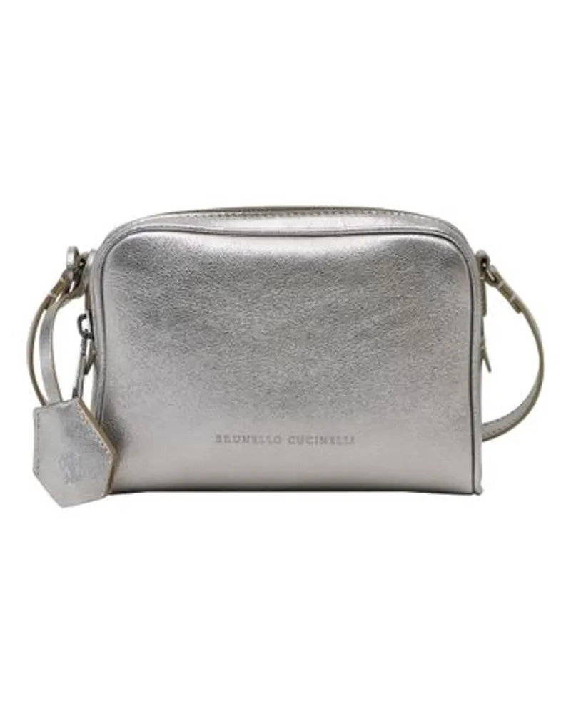 Brunello Cucinelli Boston-Pochette Grey