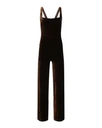 GALVAN Vesper Jumpsuit Brown