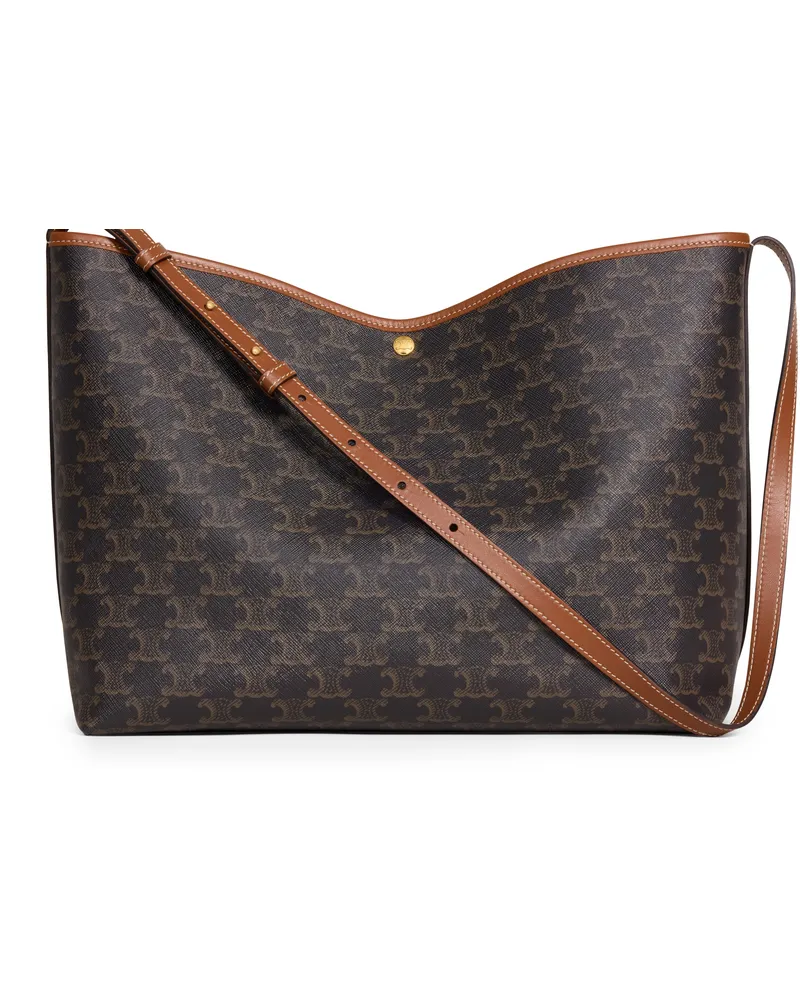 Celine Weiche shopper-tasche aus Triomphe canvas und kalbsleder 