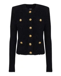 Balmain Tweedjacke mit Knöpfen Black