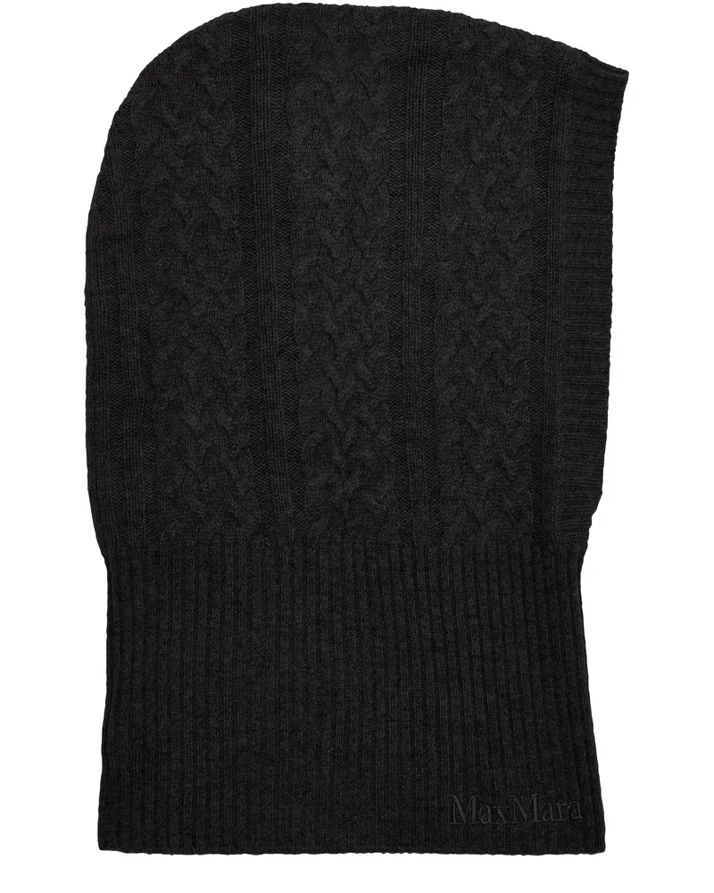 Max Mara Kapuzenmütze Romana Black
