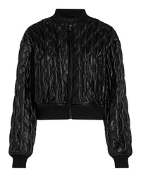 Karl Lagerfeld Gesteppte Bomberjacke Black