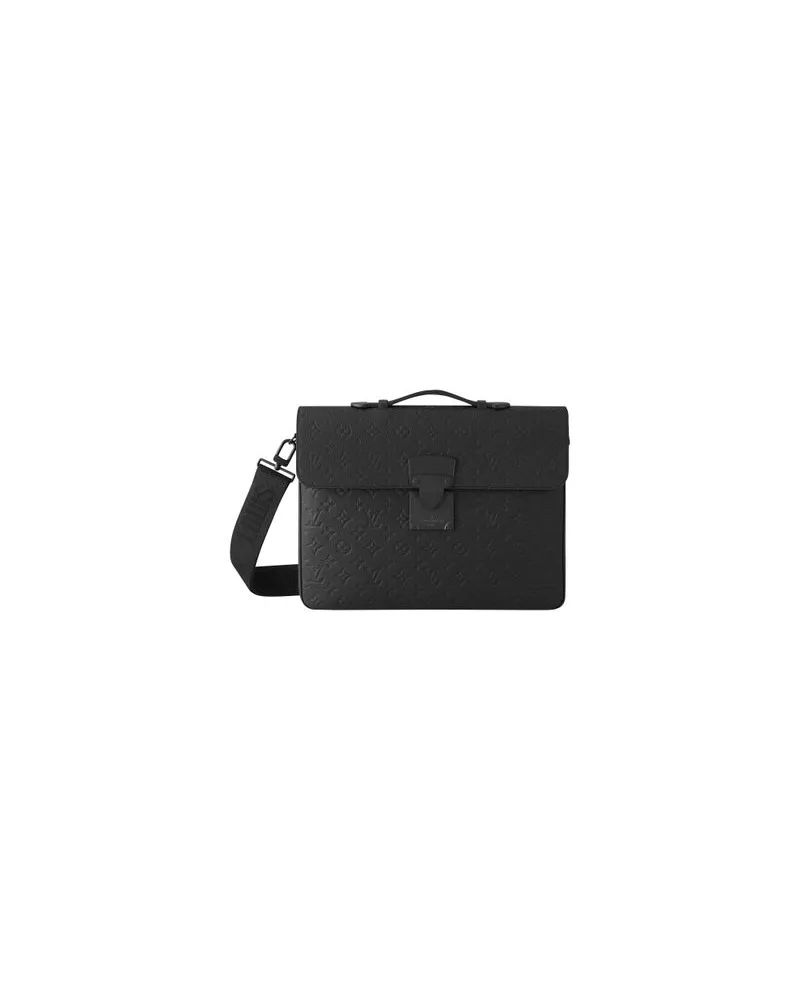 Louis Vuitton S Lock Briefcase Black